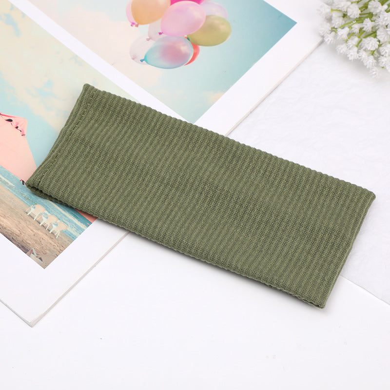 Wholesale Wide Cross Knot Solid Knit Headband